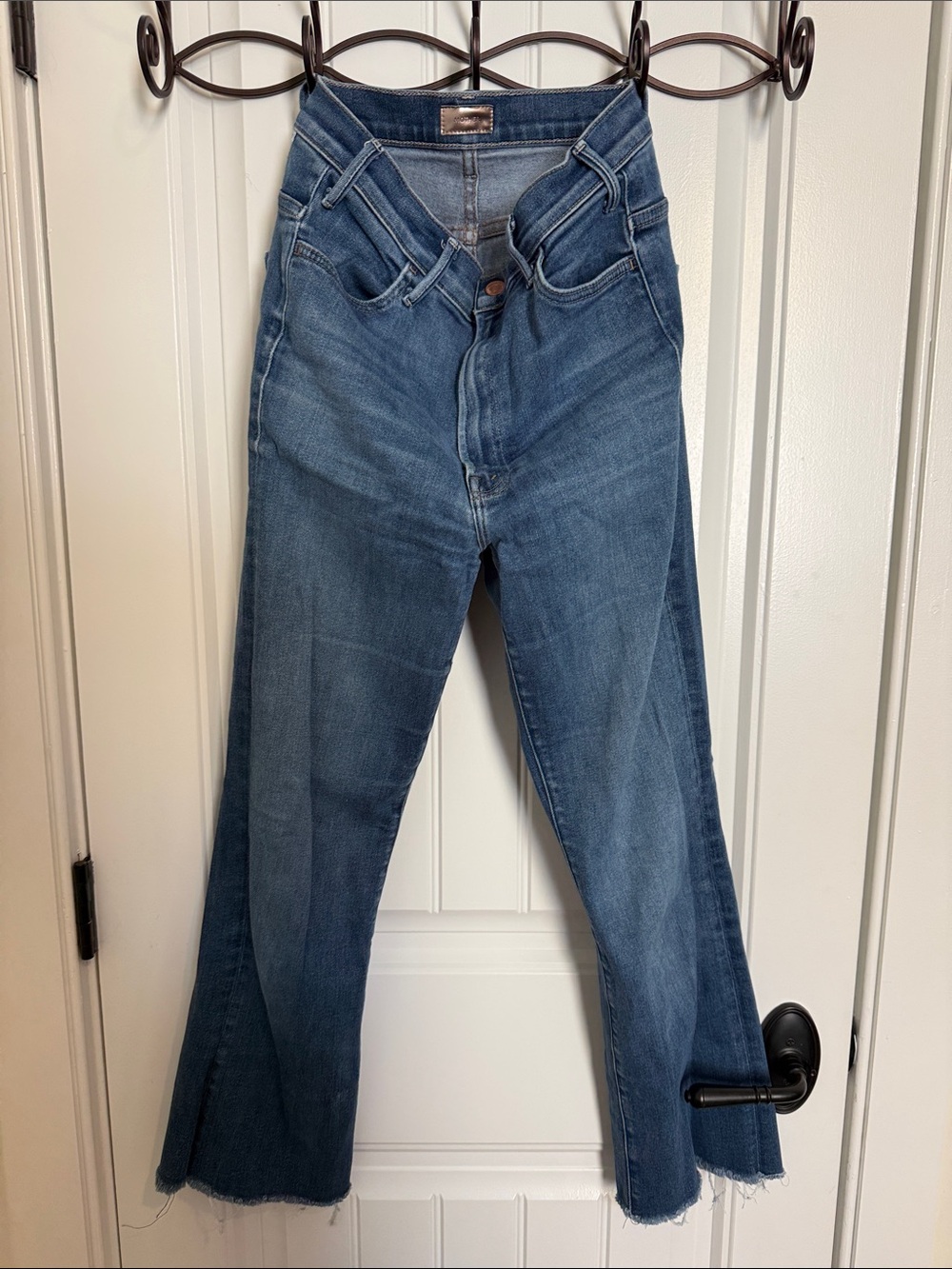 MOTHER Men's Bootcut Jeans in Medium Blue